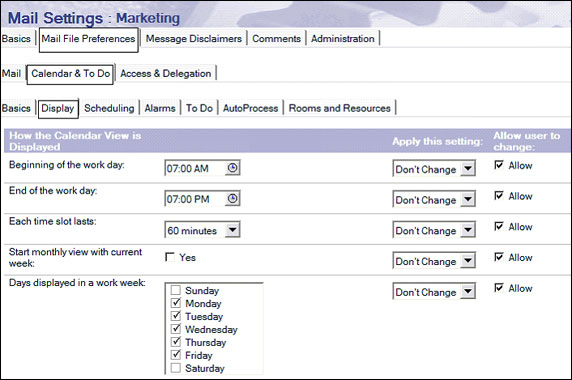How the Calendar View is Displayed ����