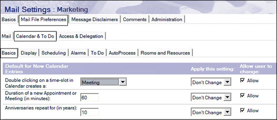 Mail File Preferences - Calendar & To Do - Basics �Ӹ�ǩ