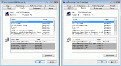 图 10 AAM 管理员和标准用户令牌
