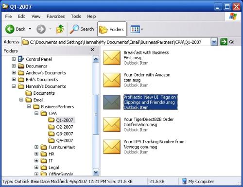 PST文件对Outlook电子邮件进行存档 PST文件对Outlook电子邮件进行存档