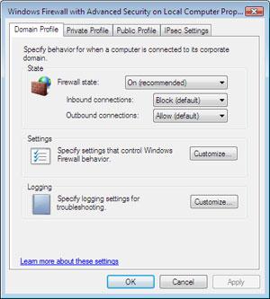 windows vista防火墙全攻略(中) WindowsVista防火墙全攻略(中)(2)
