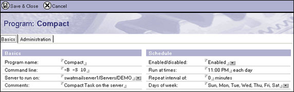 Compact Program �ĵ���ʾ��