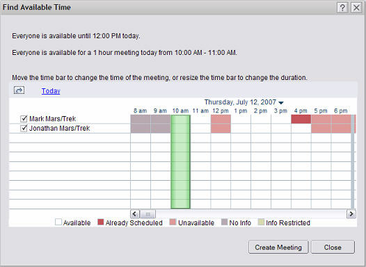 �һ������� Scheduler �û�����/Find Available Time �Ի���