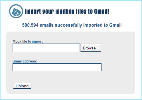gmail uploader import