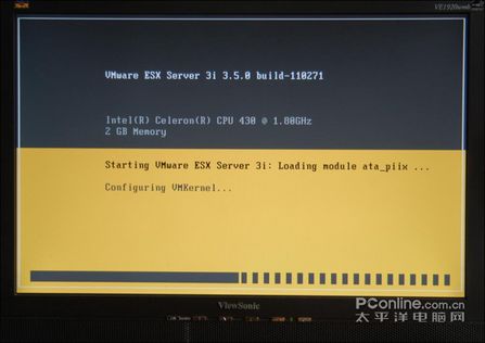 安装ESX SERVER 3i 安装ESX SERVER 3i