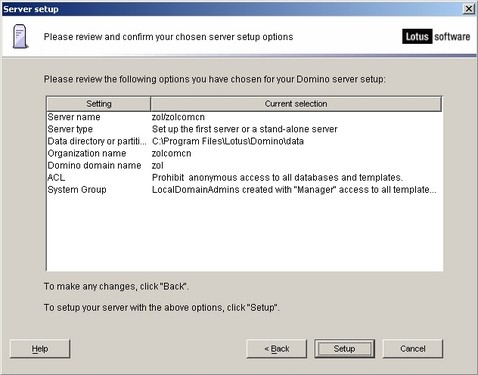 IBMLotusDominoServer首次配置详解