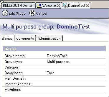 由 Active Directory 和 ADSync 创建的 Domino 组