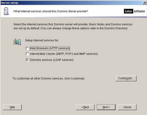 IBMLotusDominoServer首次配置详解