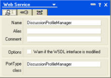 Web Service 属性框
