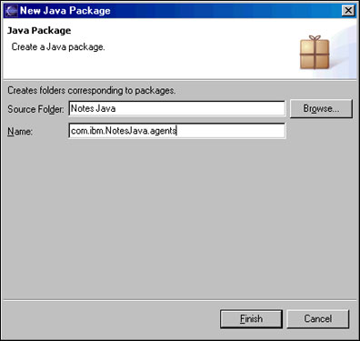 New Java Package 对话框