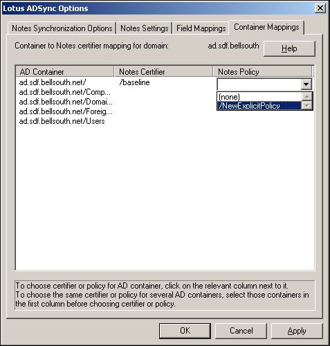 Container Mappings 附签