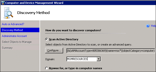 图 5 通过 Active Directory 查询进行高级查找