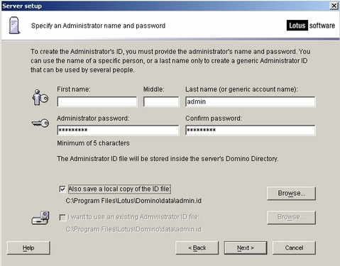 IBMLotusDominoServer首次配置详解