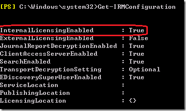Get-IRMConfiguration