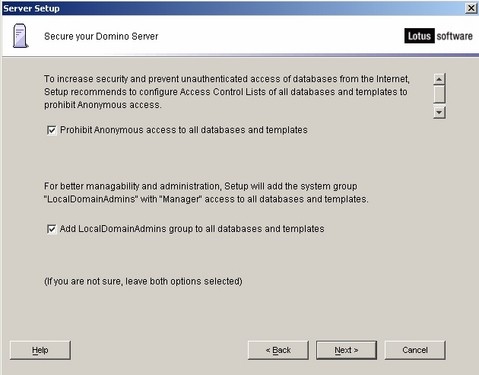 IBMLotusDominoServer首次配置详解