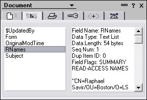 Document Properties 框