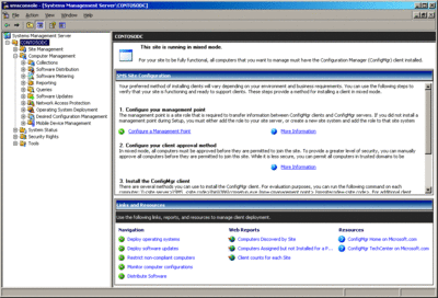 图 1 Configuration Manager 管理界面